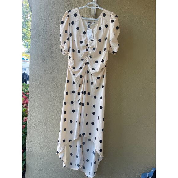 Women's Crepe Short Sleeve Midi Dress - Picture 1 of 2